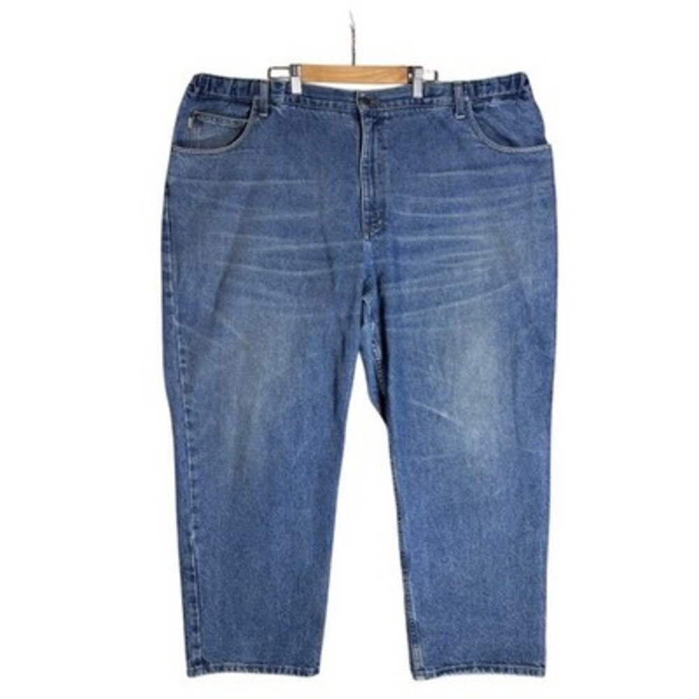 VINTAGE L.L.Bean Jeans Mens 46x29 Blue Denim Comfort Waist Straight Leg Classic